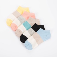 Calcetines cortos de algodón para mujer, medias náuticas de 5 colores, para primavera y verano, superventas, 5 par/lote 2024 - compra barato