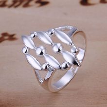 Wholesale 925 jewelry silver plated ring, 925 jewelry silver plated fashion jewelry, Shine Bean Ring R120 2024 - buy cheap