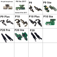 Carregador pcb flexível para huawei, para ascenascend p8 p9 p10 p20 lite plus 2017 pro, conector de porta usb, dock de carregamento, peça de reparo 2024 - compre barato