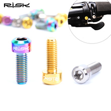 RISK-tornillos de palanca de freno para bicicleta de montaña, M5 x 14mm, ultraligeros, 2 uds. 2024 - compra barato
