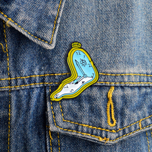 Cartoon Design Clock Brooch Hour hand Minute hand One Time Run of 100 Pieces Enamel Pin Denim Hat Badge Friends and Kids Gifts 2024 - buy cheap