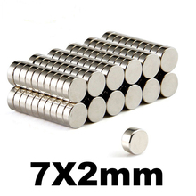 50 pcs 7mm x2mm Small Round Neodymium Disc Magnets Dia N35 Strong Rare Super Powerful Earth Magnet 2024 - buy cheap