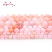 6 8 10mm Faceted Pink Aventurine Beads Natural Stone Beads For DIY Gift Bracelets Jewelry Making Loose Strand 15" Free Shipping 2024 - buy cheap