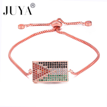 2018 bracciali AAA ZIRCONIA Jordan Flag Bracelets For Women Men Jewelry Adjustable Chain pulseras mujer friendship bracelets 2024 - buy cheap