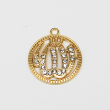 50 Uds. De Oro religión musulmana islámica, Diamante de imitación, colgante, collar, pulsera, fabricación de joyería hecha a mano 2024 - compra barato