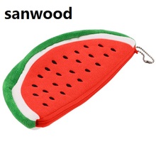 Watermelon Plush Key Coin Wallet Purse Cosmetic Makeup Pouch Phone Pencil Pen Bag 92DE 2024 - buy cheap