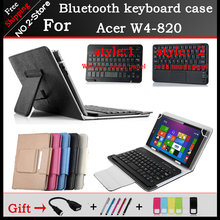 Wireless Bluetooth Keyboard Case For Acer Iconia W4-820 8 inch win8 Tablet ,with touch pad keyboard for W4-820 +3 free gift 2024 - buy cheap