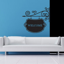 Calcomanía con nombre personalizado, cartel colgante, remolino, hierro forjado, letrero de nombre personalizado, bienvenida a la familia, decoración para pared de oficina, LR52 2024 - compra barato