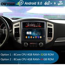 8 "ips 8 núcleo 4 gb ram + 64 gb rom android 9.0 carro dvd rádio gps navi para mitsubishi pajero v97 v93 2006-2015 dsp carplay papagaio bt 2024 - compre barato