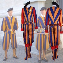 Custom Made Carnival Switzerland soldiers costume for adult men and women unisex cosplay costume swiss guard uniform D0221 2024 - buy cheap