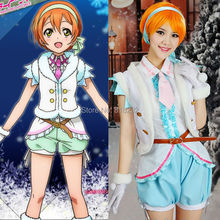 Love Live Snow Halation Rin Hoshizora Vest Tops Pants Uniform Outfit Anime Customize Cosplay Costumes 2024 - buy cheap