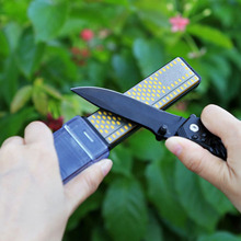 RISAMSHA Outdoor Knife Sharpener Diamond Knife Sharpening Stone  Afilador De Cuchillos Profesionales  Sharpening System 2024 - buy cheap