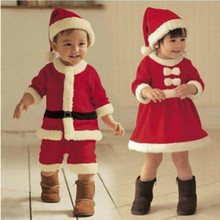 JP-033 Retail Kids Christmas Clothing Set Santa Claus Costume For Baby Xmas Party Clothes Romper + Hat 2 pcs Sets Baby Wear 2024 - buy cheap
