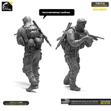 Yufan modelo 1/35 kit modelo anti-terrorista elite capitão resina soldado desmontado loo-10 2024 - compre barato