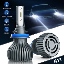 MICTUNING Super Bright Car LED Headlights H7 H11 9005 9006 Auto Led Bulbs 60W 6240LM 6500K Headlamp Universal Lights Accessories 2024 - buy cheap