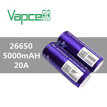 1pcs VAPCELL INR26650 INR 26650 battery vape 5000mAH 20A large capacity high discharge lithium E-CIG IMR BATTERY vs Keeppower 2024 - buy cheap