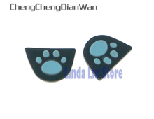 OCGAME Cat Paw SiliconeTrigger botones pegatina con Adhensive L2 R2 agarres para PS4 controlador L2 R2 cubierta de botón 30 set/lote 2024 - compra barato