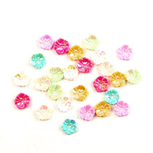 100Pcs Mixed Resin Bling Flower 12mm Decoration Crafts Flatback Cabochon Kawaii DIY Embellishments For Scrapbooking Accessories 2024 - buy cheap