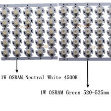 50PCS OSSRAM Gold Dragon 1W 3W  High Power LED Chip Diode Pure White 5000K Green 520nm with 16mm pcb Heatsink for DIY/Bulb 2024 - buy cheap