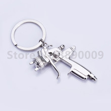 High quality creative new water gun keychain men's and women's zinc alloy key ring gun-shaped metal tool key pendant 2024 - buy cheap