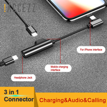 ¡! ACCEZZ-Adaptador de Audio de carga 2 en 1 para iPhone 12, 11X8, 7Plus, IOS 10,3/11, Conector de carga de iluminación Dual, Cable divisor de auriculares 2024 - compra barato