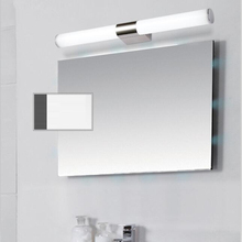 Luz de led espelhada, estilo nórdico, moderno, lavabo, banheiro, parede, luz branca, enchimento de luz branca, à prova d'água 2024 - compre barato