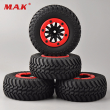 4 pcs/set RC car 1:10 short course truck tires set tyre wheel rim fit for TRAXXAS SlASH HPI remote control car model toy parts 2024 - buy cheap