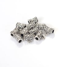 50 Pcs Antique Silver Unique Design Dangle Charm Spacer Beads For Women Diy Bracelet Jewelry Making 2024 - buy cheap