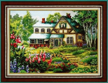 top Quality beautiful lovely counted cross stitch kit house home cottage in the woods DOME 51231 2024 - buy cheap