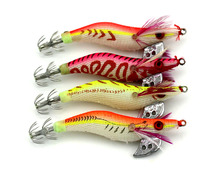 Fishing jig Lures12pcs/lot  minnow lures Shrimp noctilucent Squid hard wooden lures 8CM 7.4G 2.0# crawfish bait free shipping 2024 - buy cheap
