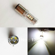 Lâmpada para farol de neblina, farol de led para bicicleta/ciclomotor/scooter/atv, 2 chips cree, 80w, drl, ba20d h6 2024 - compre barato