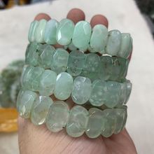 Miçangas verde claro reforçado com pedras preciosas naturais joia bracelete para mulheres para presente atacado! 2024 - compre barato
