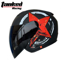 2019 summer New Tanked Racing Half Face Motorcycle Helmets T536 Half cover electric Moto Helmet made of ABS and with PC Lens 2024 - buy cheap