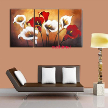 Hand Painted Home Decor Picture Landscape Art Paintings Modern Abstract Lily Paintings For Living Room Hang Pictures 2024 - buy cheap