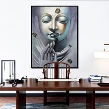 Modern Buddhist Posters And Prints Wall Art Canvas Painting Home Decoration Lord Buddha Statues Picture For Living Room No Frame 2024 - buy cheap