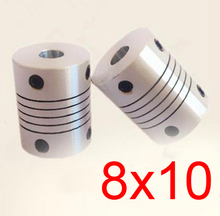30pcs/lot 8x10 CNC Motor Jaw Shaft Coupler screw encoder 8mm to 10mm 8 to 10  Flexible Coupling 19mm OD 25mm length 2024 - buy cheap