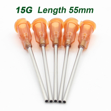 50pcs 15G length 55mm Precision passivated S.S. Dispense Tip with PP Safetylok hub, glue dispenser needles 2024 - buy cheap