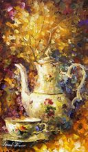 beautiful Painting Home Decor 5 O'CLOCK TEA Colorful oil paintings Canvas Modern Fine Art High quality Hand painted 2024 - buy cheap