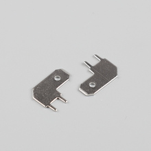100pcs 6.3 L Inserts Plug Spring Terminal  PCB Solder lug L type Corner Flag thickness 0.8 two legs ,PCB welding sheet 2024 - buy cheap