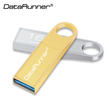 New DataRunner USB Flash Drive Key Chain Pen Drive 128GB 64GB 32GB 16GB 8GB Metal Pendrives Waterproof Usb Stick 3.0 Flash Disk 2024 - buy cheap