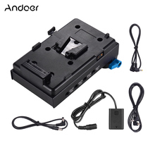 Andoer V montaje v-lock adaptador de placa de batería NP-FW50 adaptador de batería ficticia para BMCC BMPCC Sony para Monitor micrófono grabador 2024 - compra barato