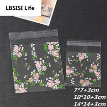 LBSISI Life Clear Frosted Rose Candy Cookie Bags Wedding Birthday Party Self Adhesive Plastic Biscuit Packaging Gift Bag 2024 - buy cheap