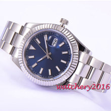 40mm Parnis Automatic Mechanical Men Casual Watch Stainless Case Sapphire Glass 2024 - buy cheap