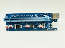 Venta al por mayor 6 uds USB 3,0 PCI-E Riser Express 1X 4x 8x 16x extensor Riser tarjeta adaptadora SATA 15pin macho a 6pin Cable de alimentación para BTC 2024 - compra barato