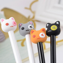 4 PCs Creative Cartoon Neutral Pen Cute Cat Student with Black Signature Pen Stationery  cute stationary 2024 - buy cheap