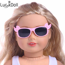 LUCKDOLL 18 дюймов Американский 43 см мини очки, 1 шт., аксессуары для детской одежды, игрушки для девочек, поколение, подарок на день рождения 2024 - купить недорого
