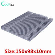Aluminum Heatsink 150x98x10mm Radiator Heat Sink Cooler Cooling for Chip LED Electronic integrated circuit heat dissipation 2024 - buy cheap