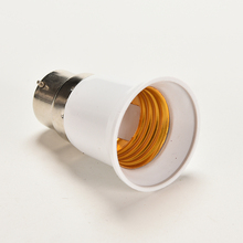White B22 to E27 Base LED Light Lamp Bulb Fireproof Holder Adapter Converter Change Socket 1PCS 2024 - buy cheap