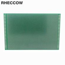Rhecow-FR-4 epoxi de vidrio, de tintado, plateado, doble cara, placa PCB Universal, 10 Uds., 12x18cm, 12x18cm 2024 - compra barato