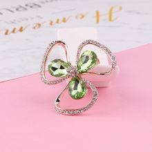 TODOX Brooch Multi-color Crystal plant Brooches for Women Rhinestone Brooch Pin Fashion Jewelry Coat Dress Corsage Flower Style 2024 - buy cheap